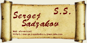 Sergej Sadžakov vizit kartica